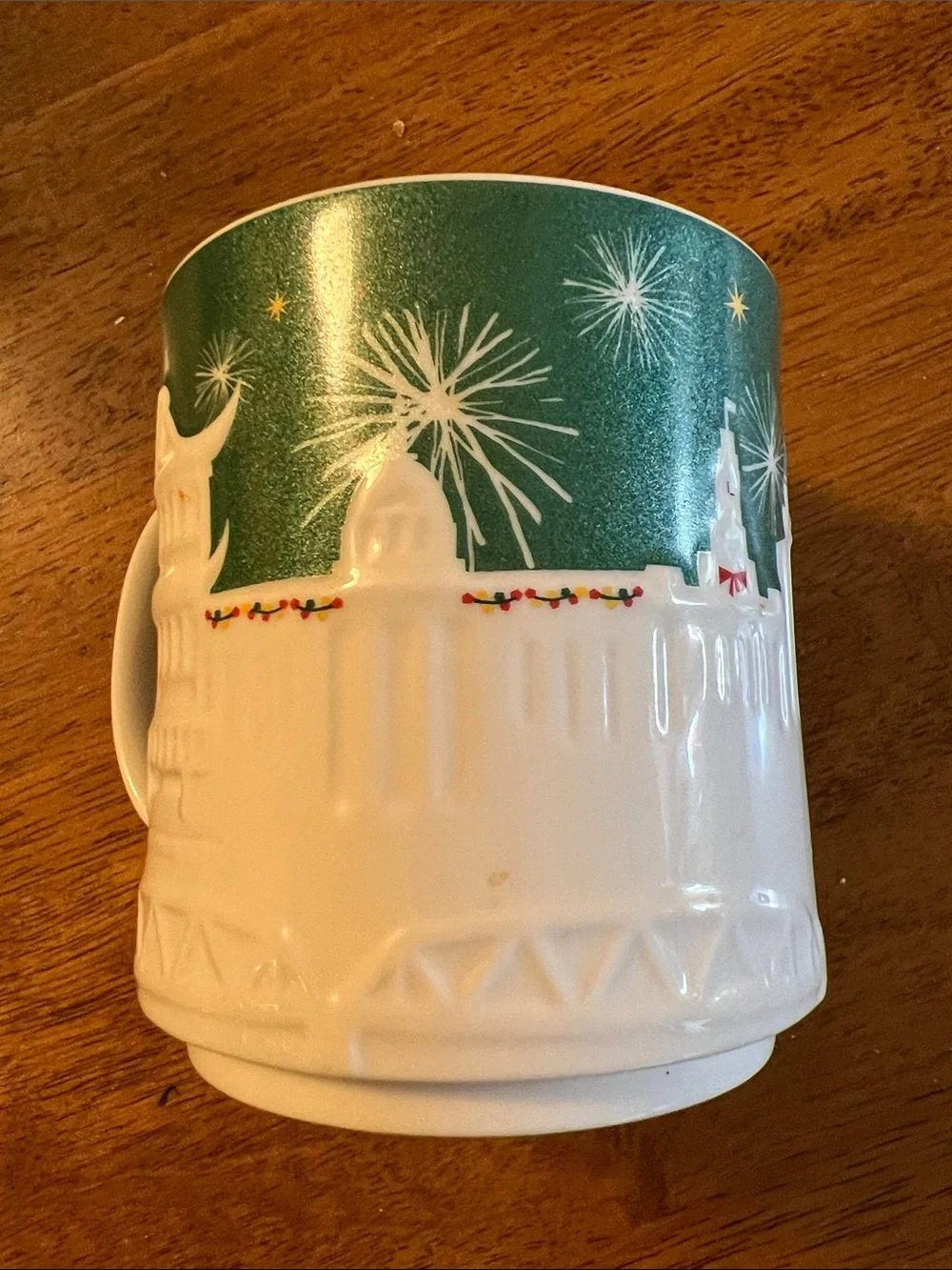 Shanghai China Starbucks relief collectors mug 2015, green